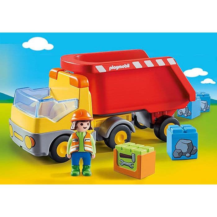1.2.3. Construction Dump Truck Toy for Little Builders