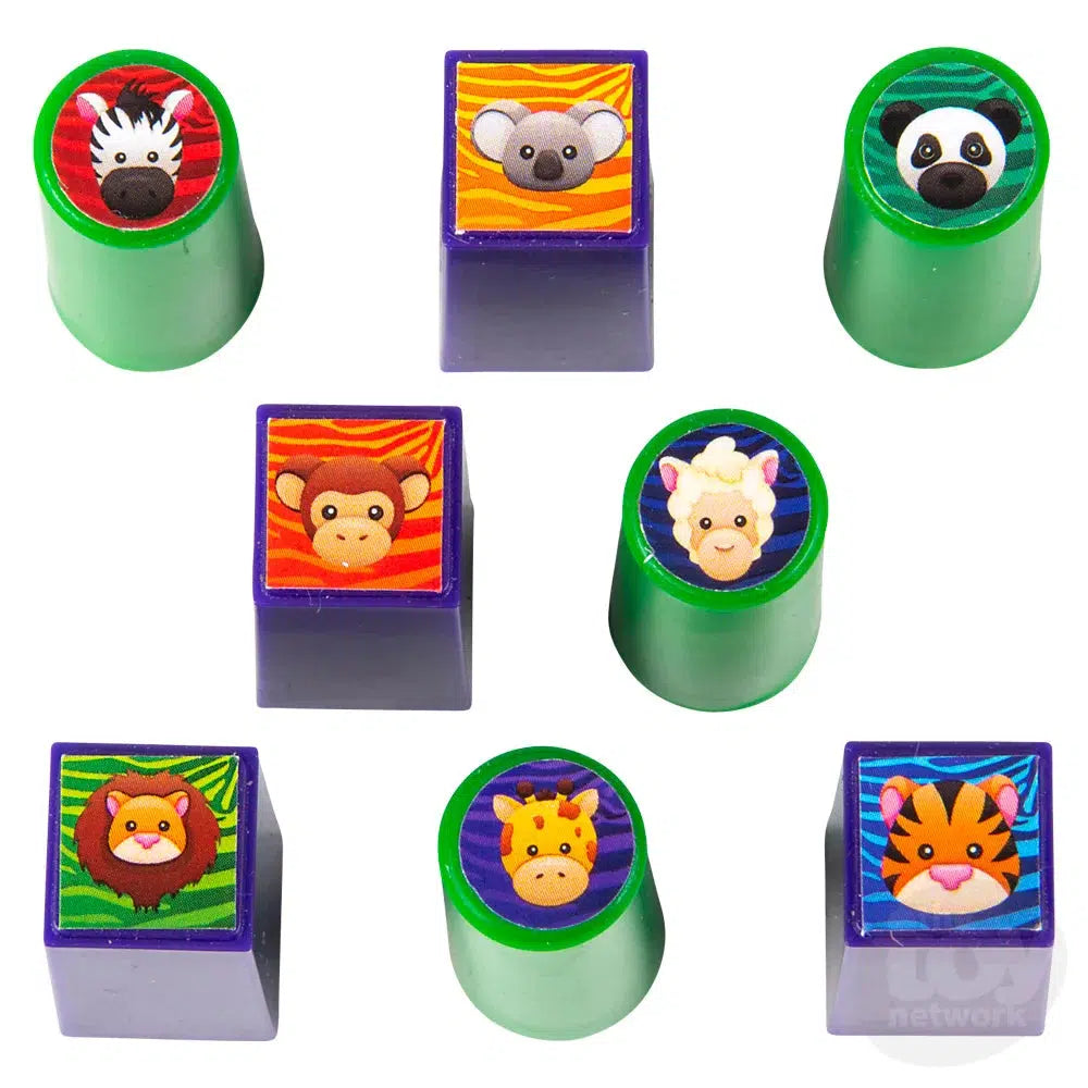 Adorable 3x2-Inch Mini Animal Stamp Set for Kids Aged 3+