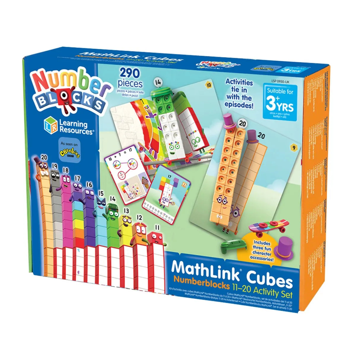 Educational Mathlink Cubes for Numberblocks 11 - 20 Learning Set