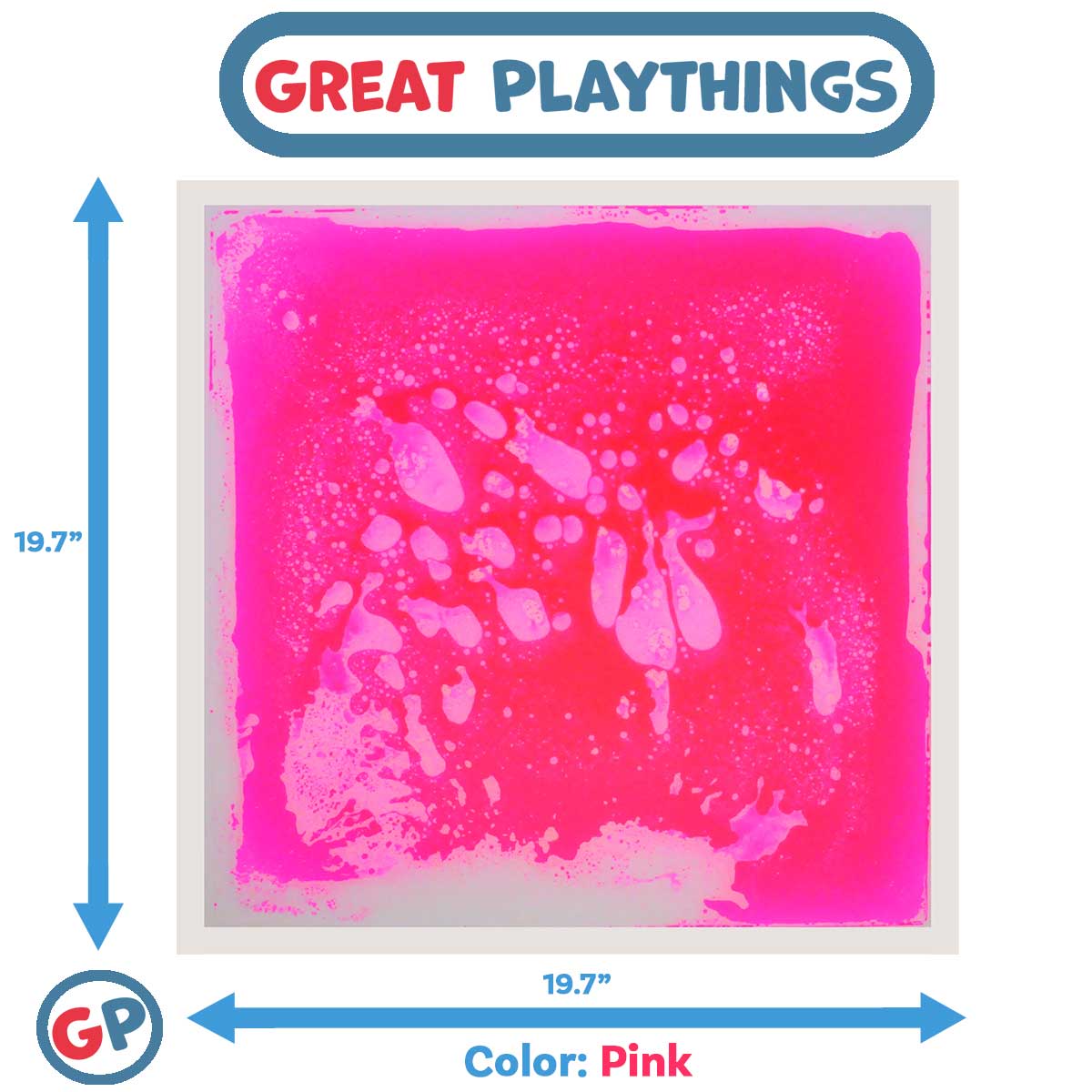 19.7 Square Colorful Liquid-Filled Sensory Floor Tile for Fun and Safety