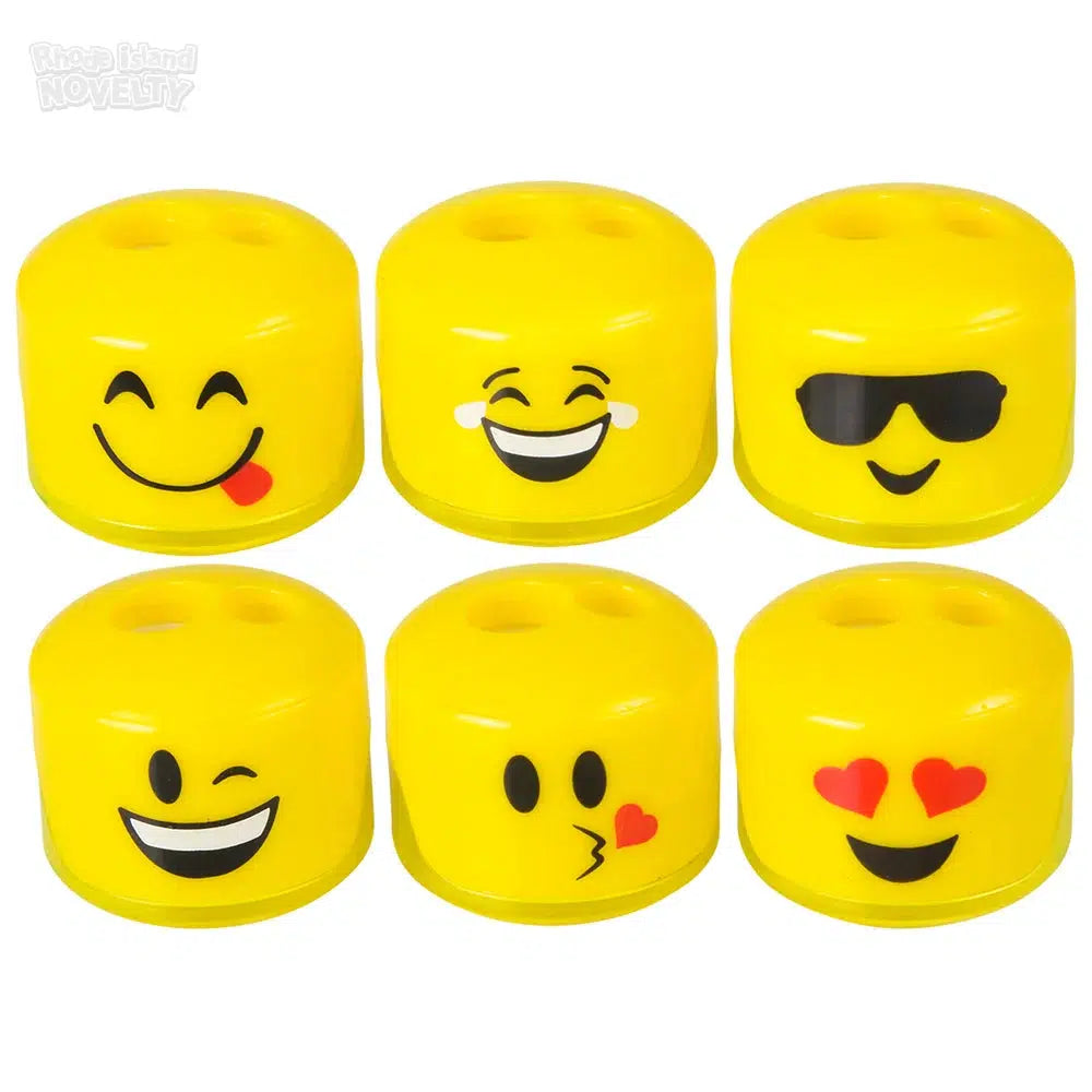 1.5-inch Novelty Emoticon Pencil Sharpener for Creative Writing