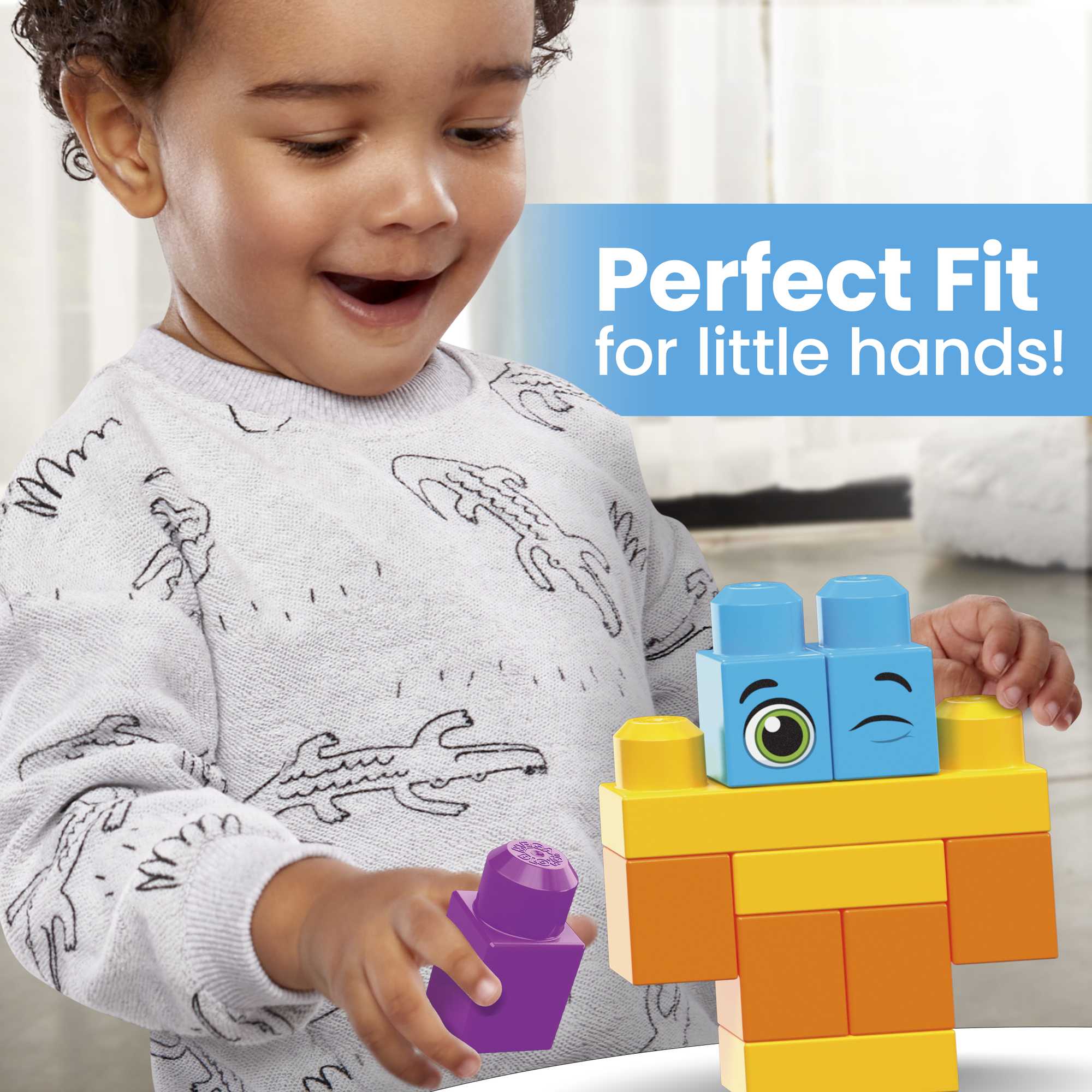 MEGA BLOKS Large-Scale Building Block Set in a Reusable Bigger Building Bag