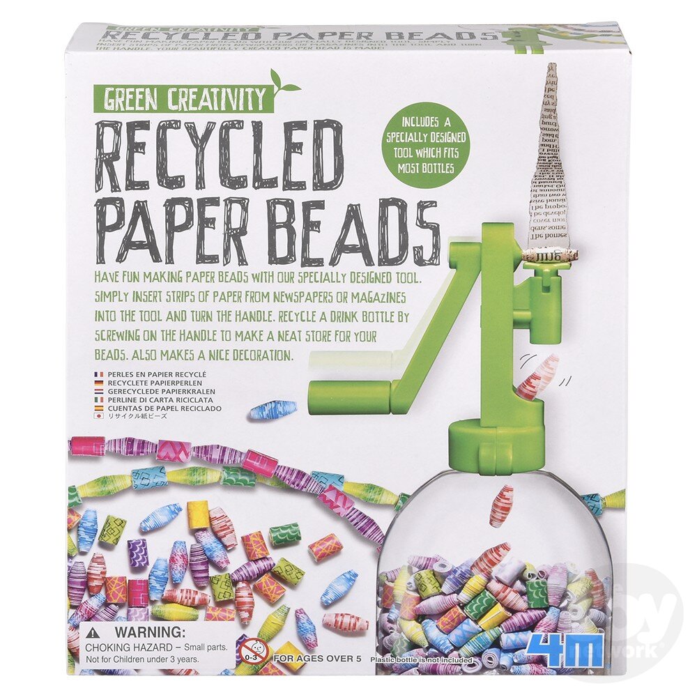 Eco-Friendly Green Creativity Kit: Make Recycled Paper Beads