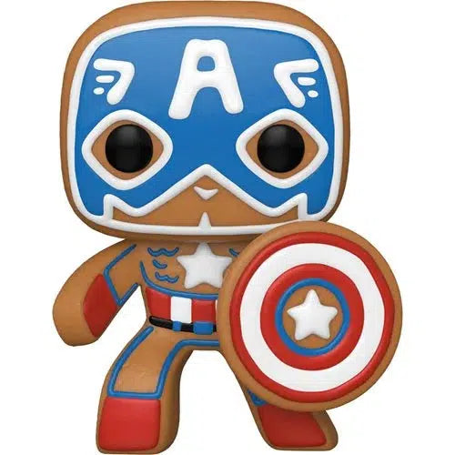 Marvel Gingerbread - Captain America Holiday Pop! Vinyl Collectible Figure