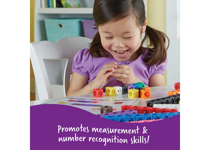 Mathlink Cubes Early Mathematics Activity Set for Kids' Fundamental Math Learning