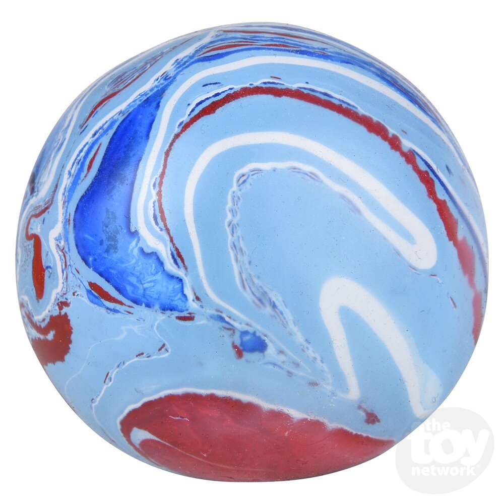 2.33 - Inch Squishable and Stretchable Marbleized Gummy Ball for Kids