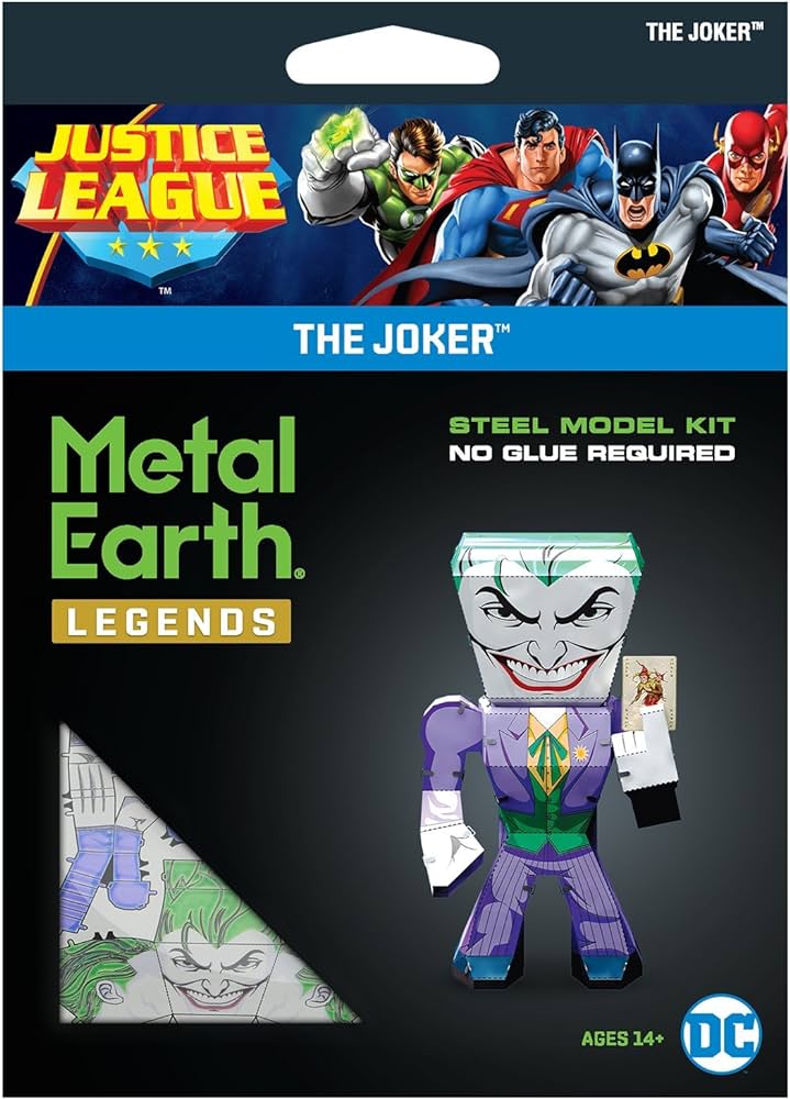 Metal Earth Legends - 3D Justice League Joker Caricature Model