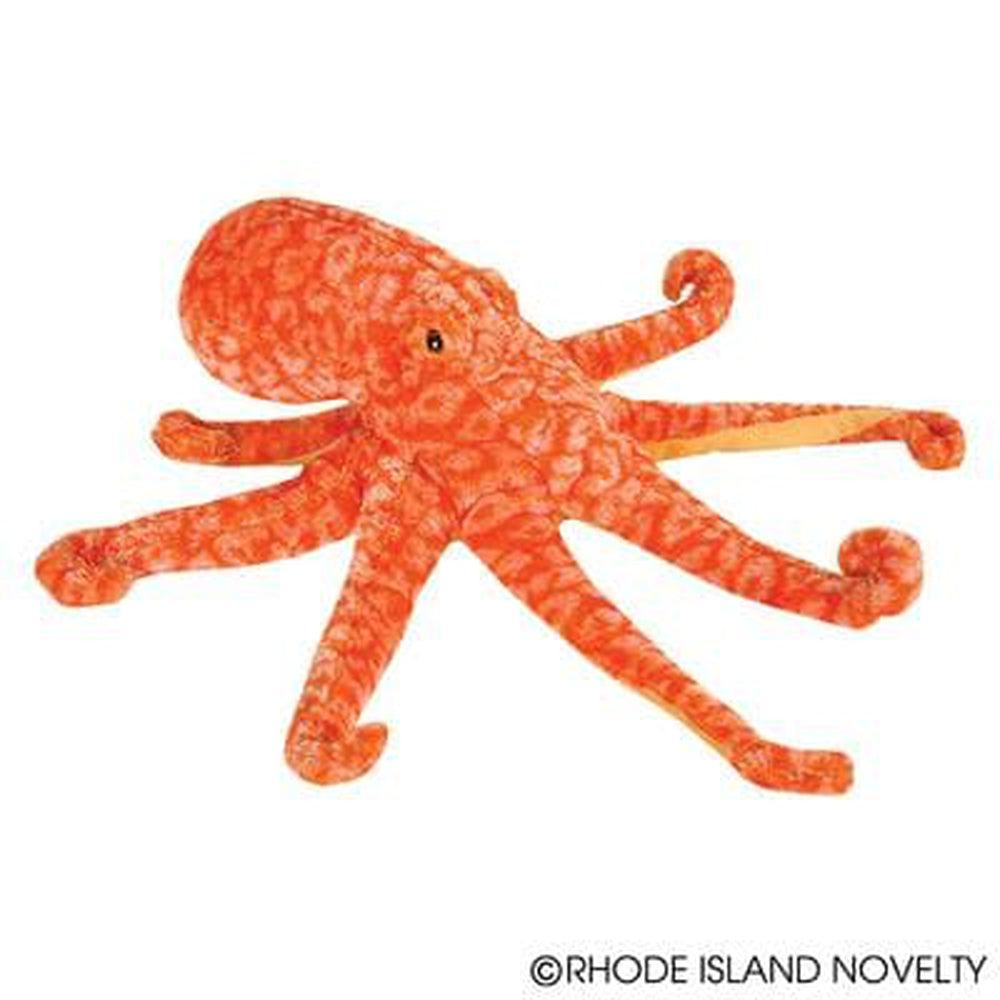 12-Inch Orange Cozy Animal Den Octopus Plush Toy