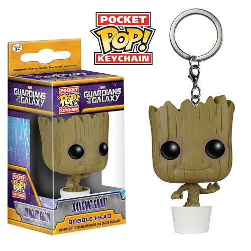 Guardians of the Galaxy Collectible - Dancing Baby Groot Funko Pocket Pop! Vinyl Key Chain for Fans