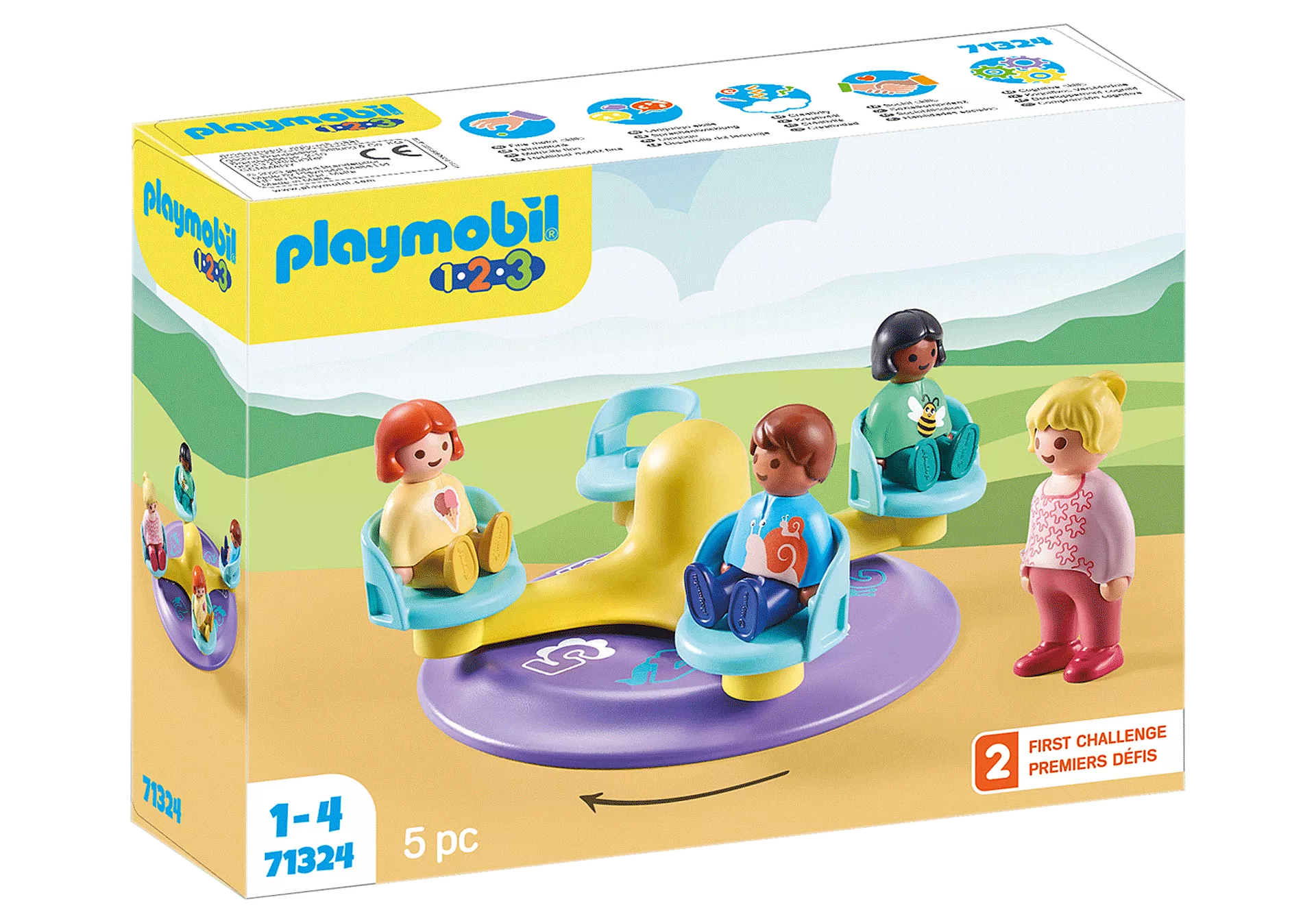 Colorful 1 - 8 Number Learning Merry - Go - Round for Kids