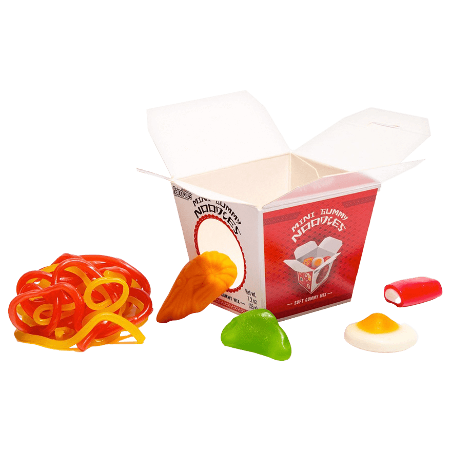Mini Gummy Noodles - 1.2 Ounce Delightful Treats