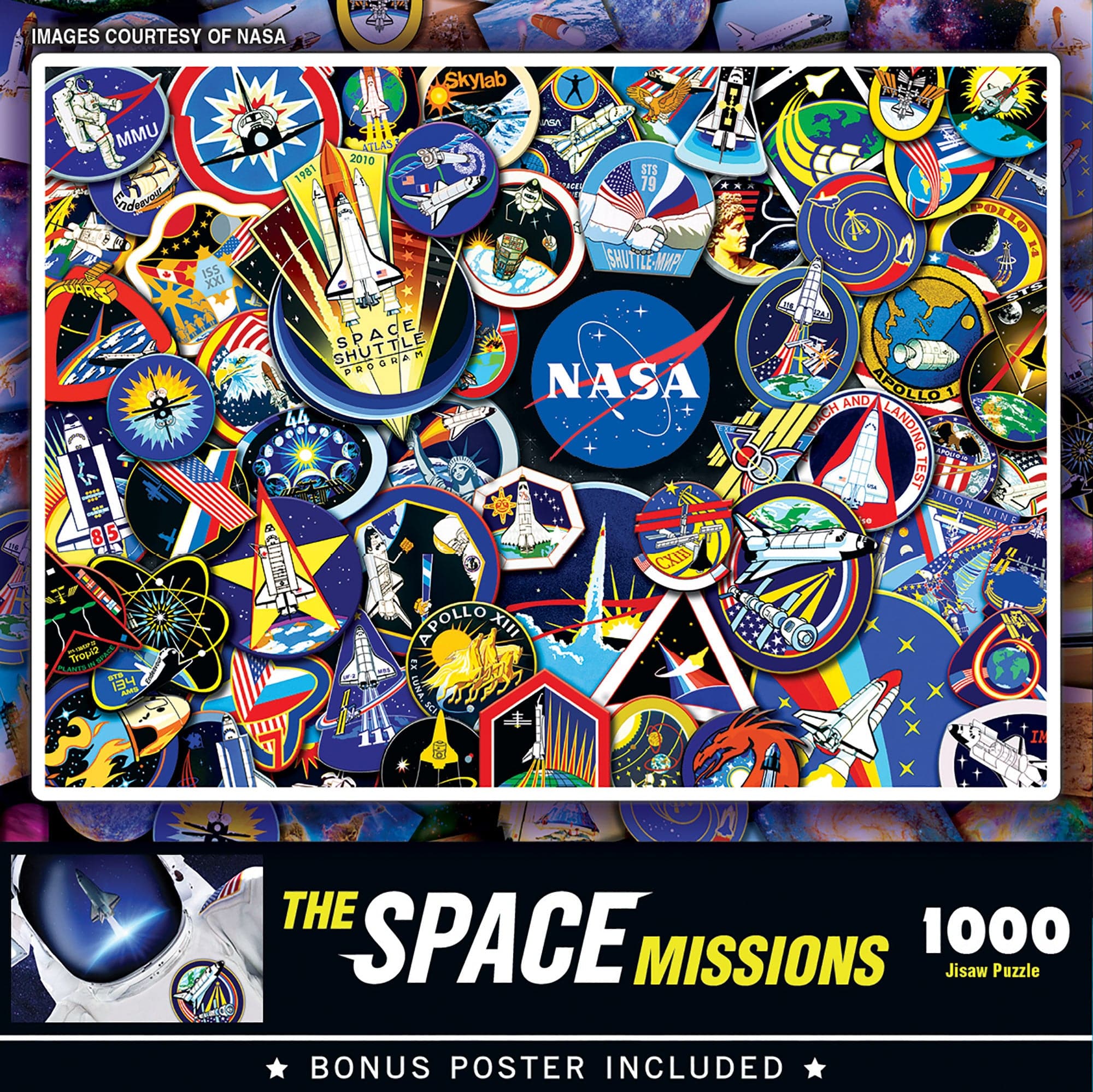 1000 - Piece NASA Space Missions Jigsaw Puzzle to Commemorate the Historic Journeys of NASA