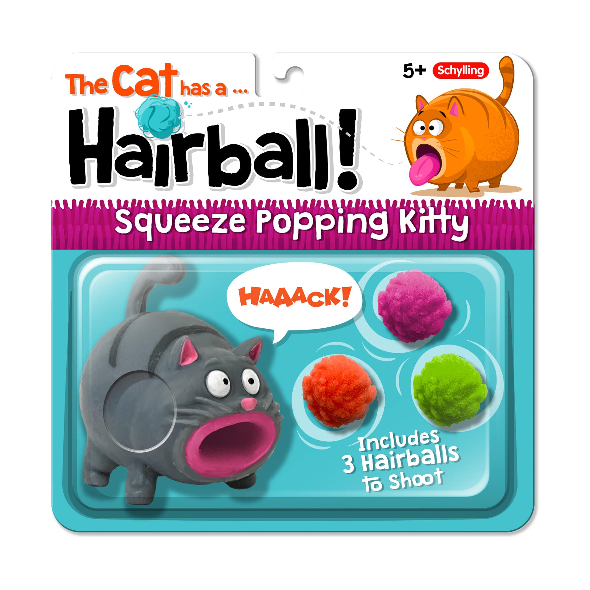 Hairball Shooting Kitty Toy - Endless Amusement for Cat Lovers