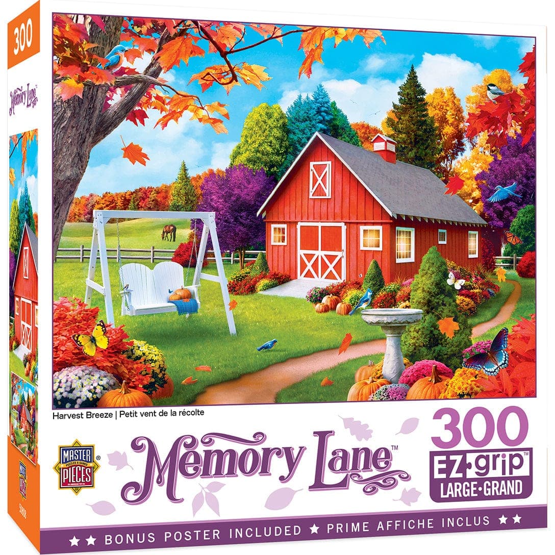 300-Piece EzGrip Memory Lane Harvest Breeze Puzzle for Easy Assembly