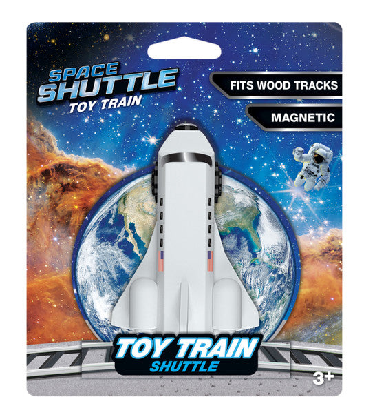 Wooden Space Shuttle Toy Train for Kids' Train Track Set