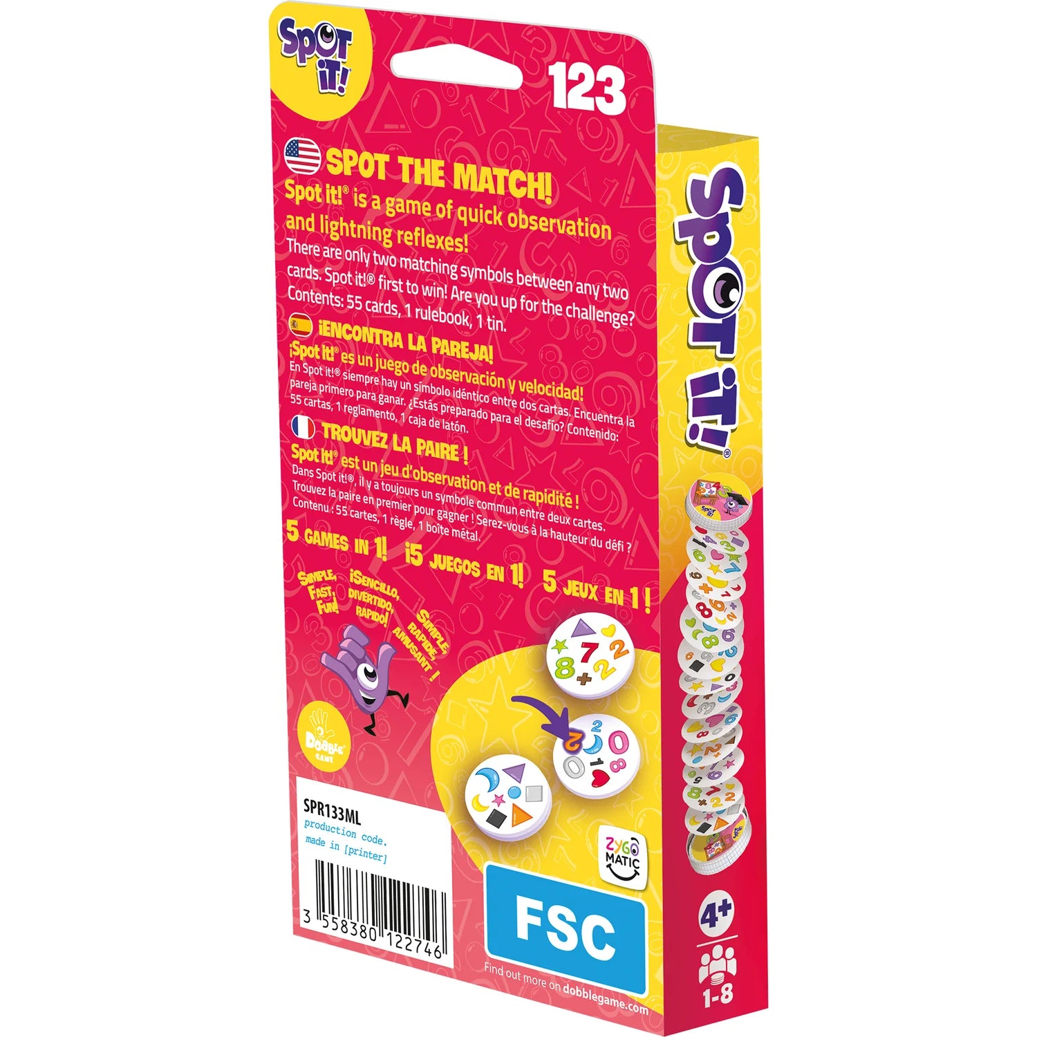Spot it! 123: An Educational Family Card Game