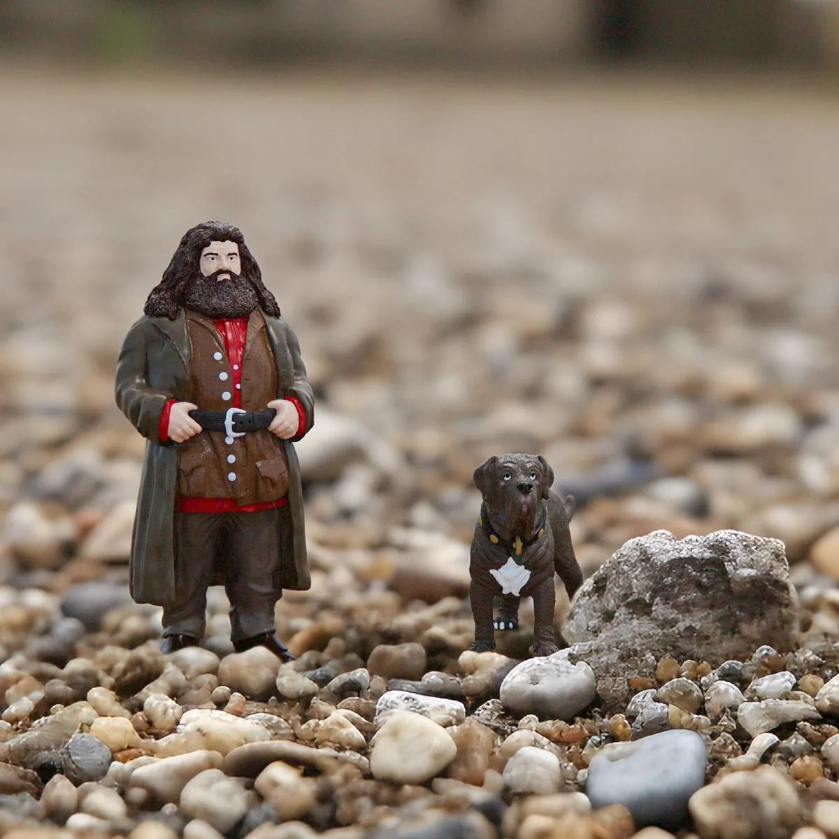 Gentle Hagrid and His Mild - Looking Dog Fang from Harry Potter