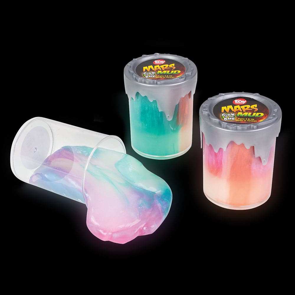 3 Tubs of Out-of-This-World Glow-in-the-Dark Mars Mud Putty