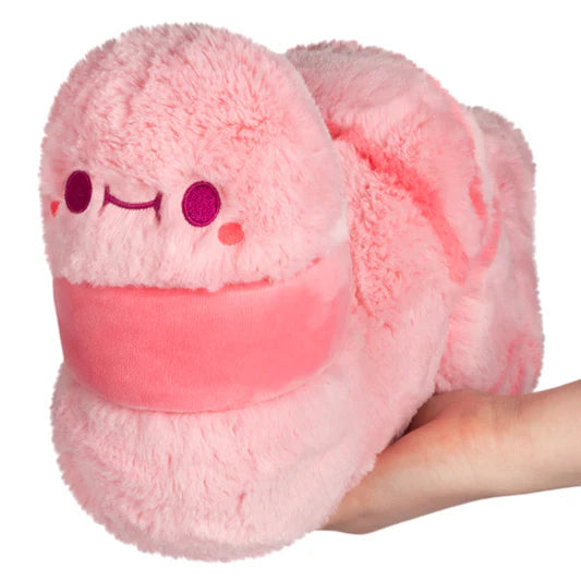 14-Inch Mini Squishable Pink Worm Toy