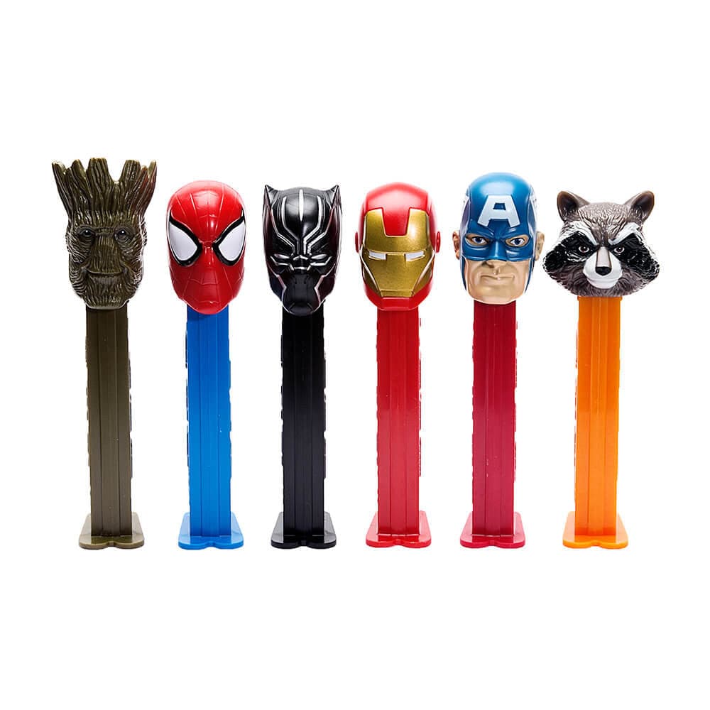 Marvel-themed PEZ Blister Card Candy Dispenser with Assorted Designs