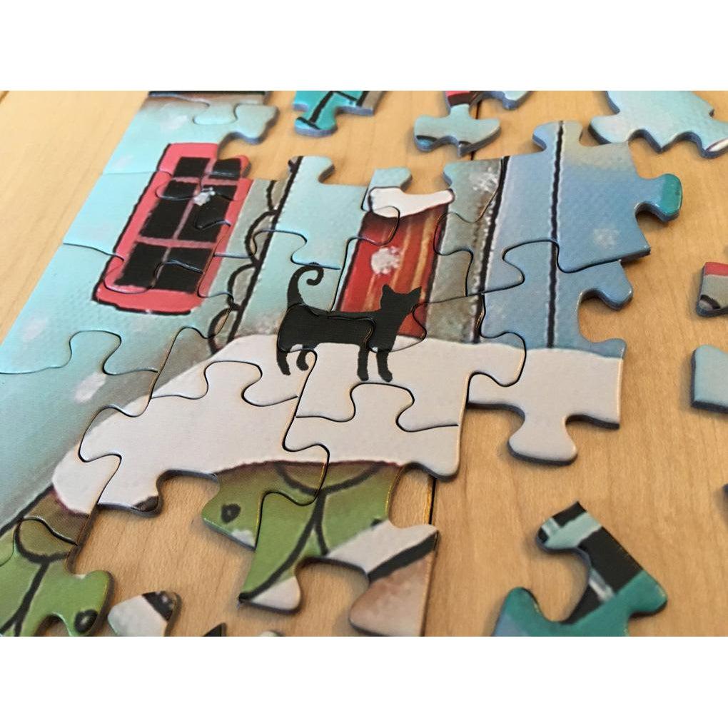 500 - Piece Winter City Puzzle with Twists for a Whimsical Experience