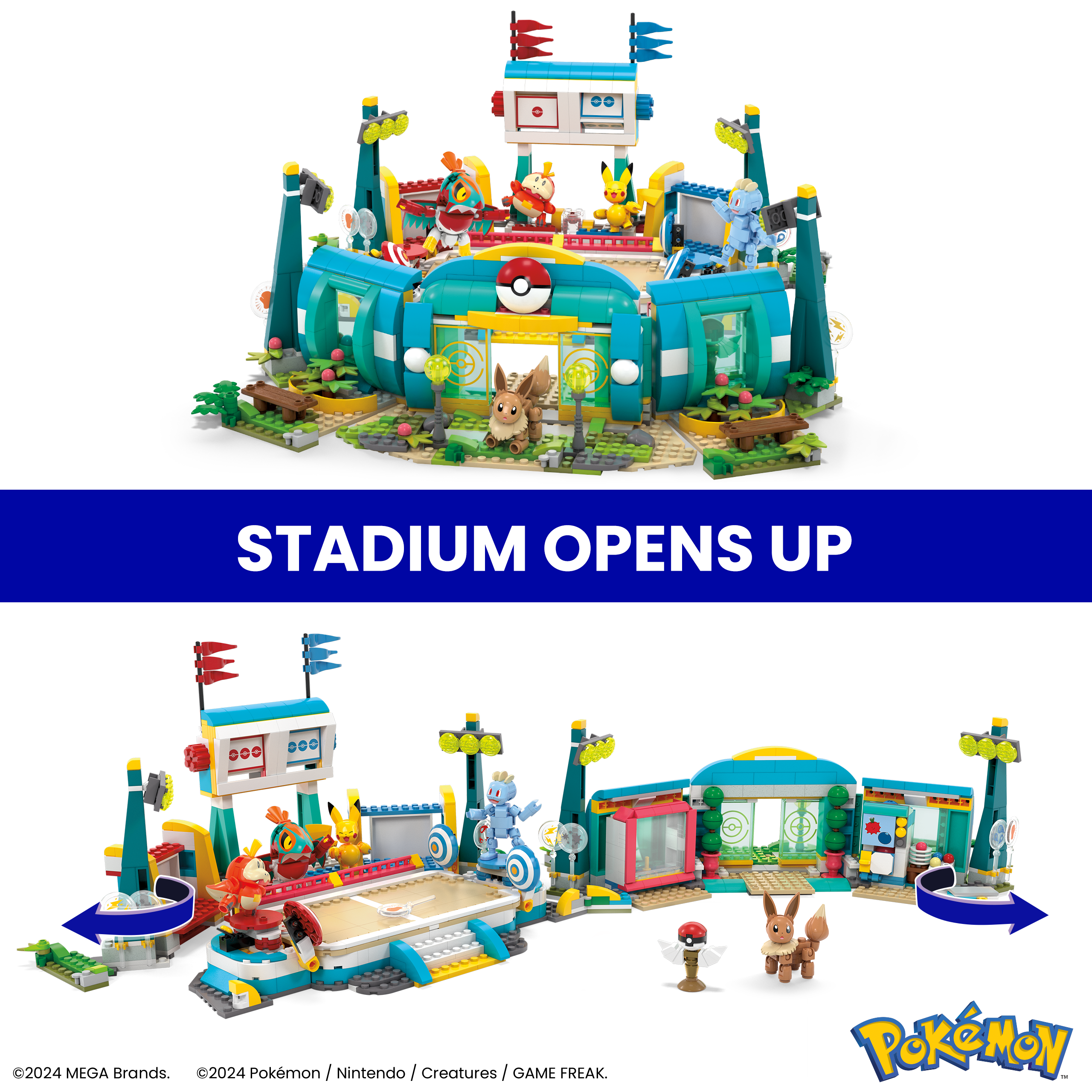 MEGA Pokémon Training Stadium Set for Epic Pokémon Battles