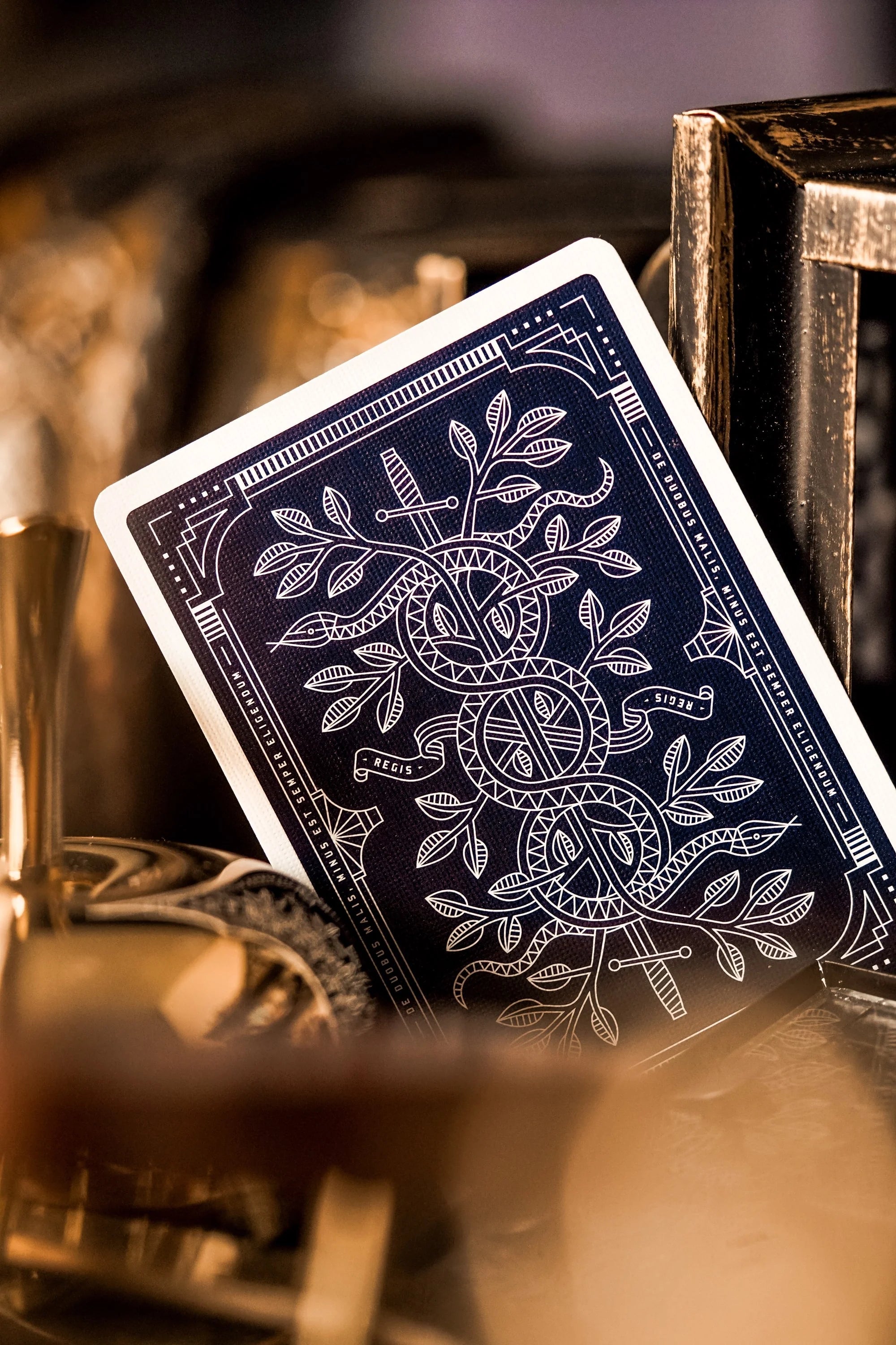 Premium Navy Monarch Playing Cards - Made in the USA