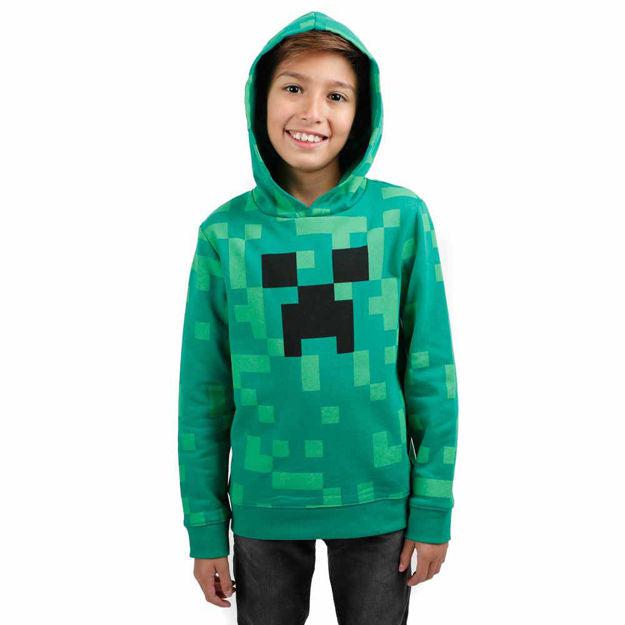 Minecraft Creeper Themed Cosplay Hoodie for Youth