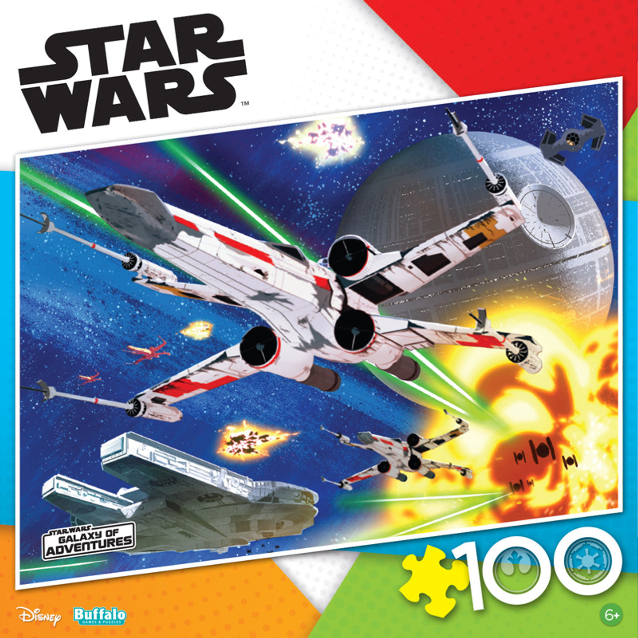 Star Wars X-Wing Assault 100-Piece Puzzle for Young Jedi Aged 6+