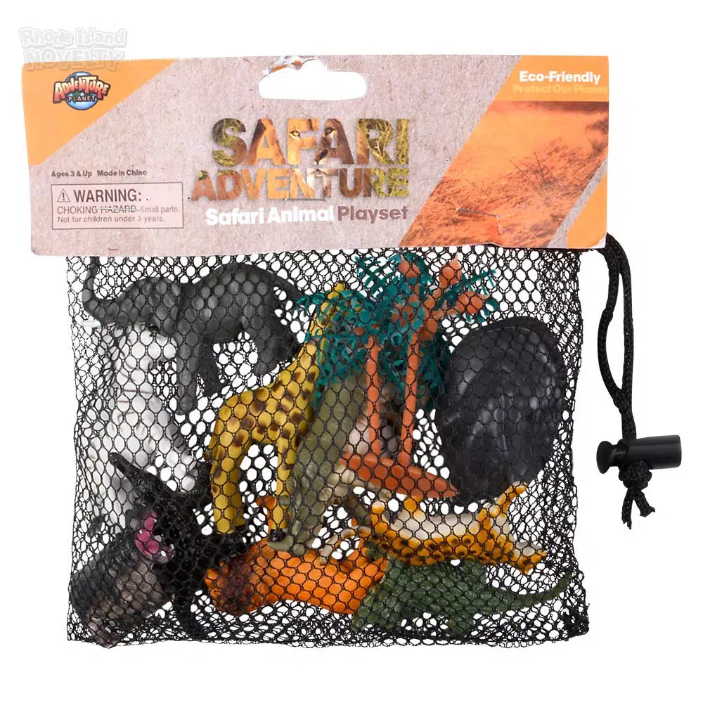 12-Piece Safari-Themed Mesh Bag Play Set with Header Card