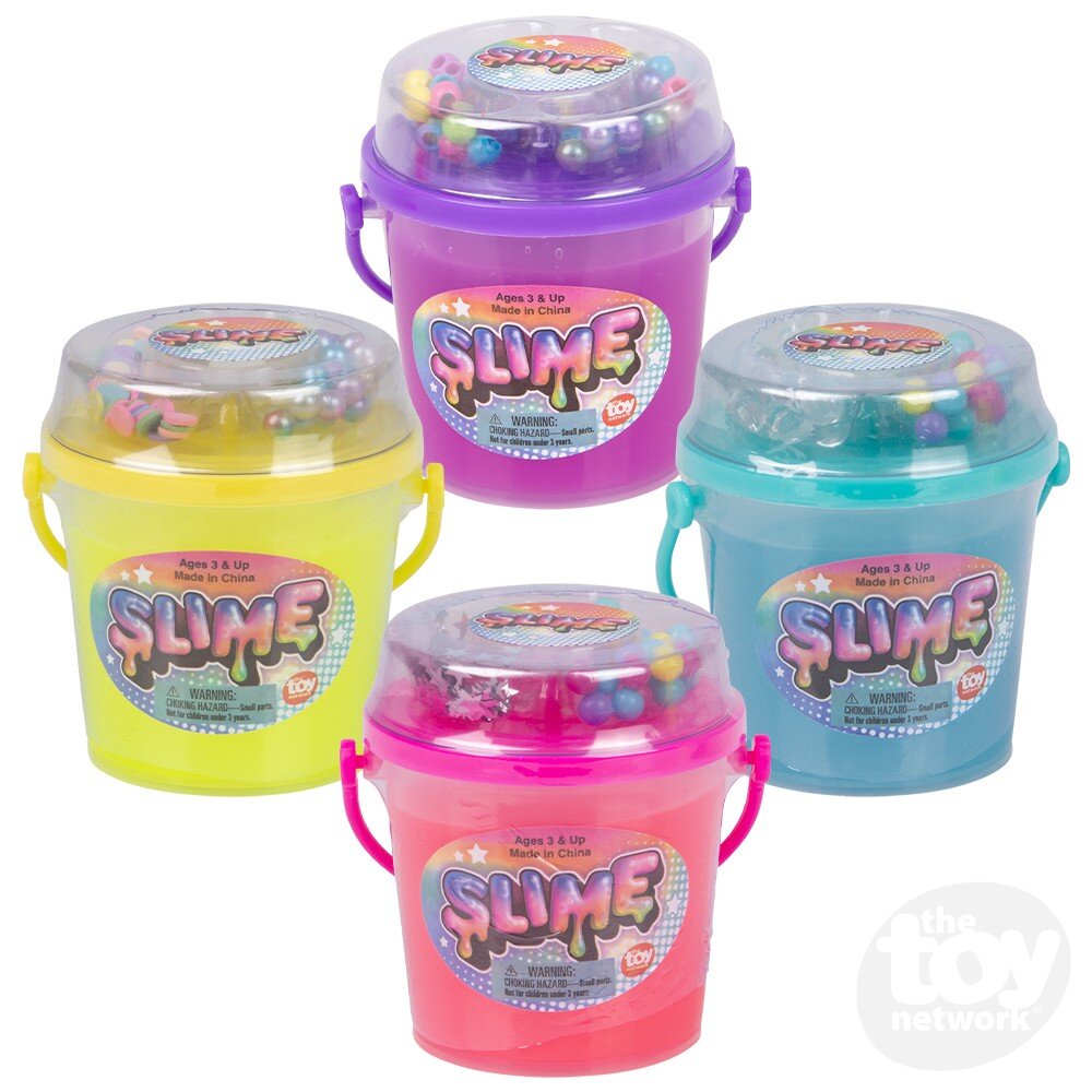 2.5 - Gallon Neon Slime Mix - In Bucket for Engaging Play