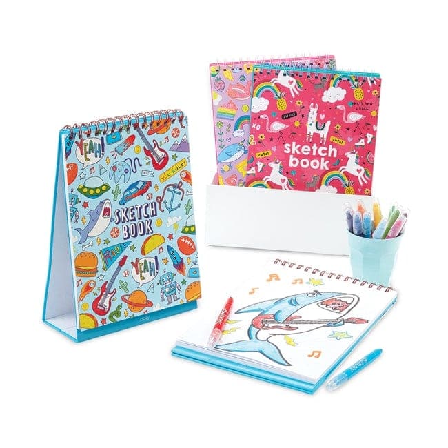 Awesome Standing Sketchbook for Kids with Built - in Stand and Cool Doodles