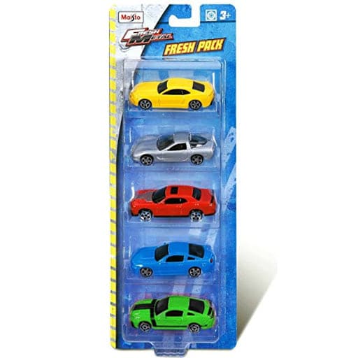 1:64 Scale Three Fresh Metal Assorted Styles Five - Car Pack Set, A Collection of 100 Fresh Cars