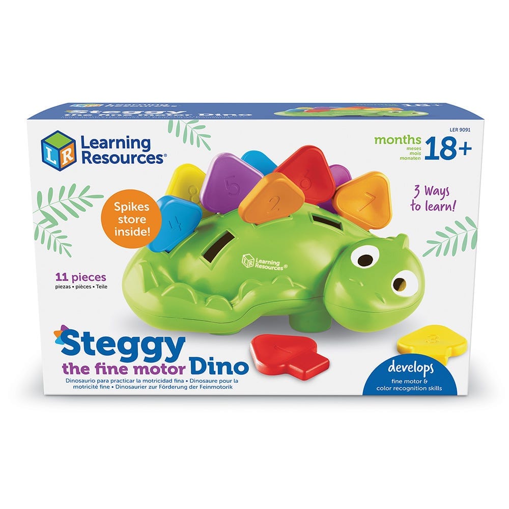 Steggy: An Ideal Fine Motor Skill - Building Dinosaur Toy for Toddlers