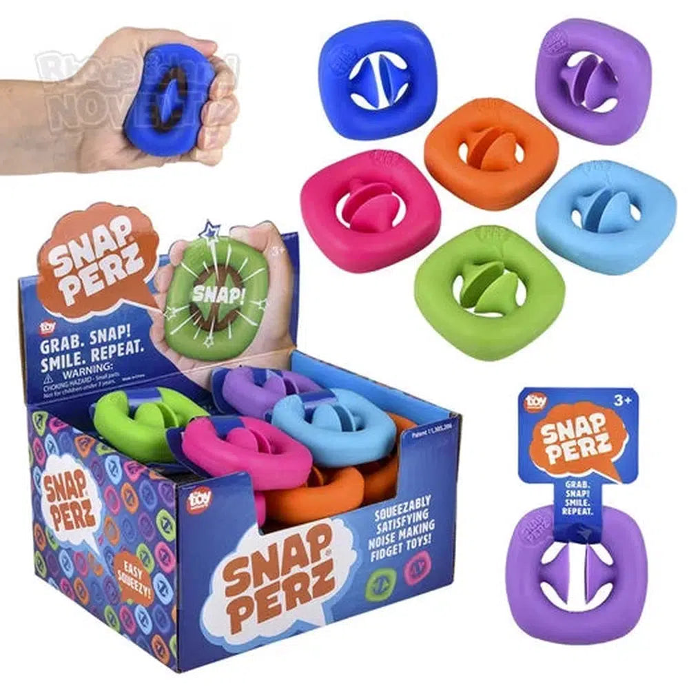 2.25-Inch Assorted Colors Snapperz Fidget Toy for Kids