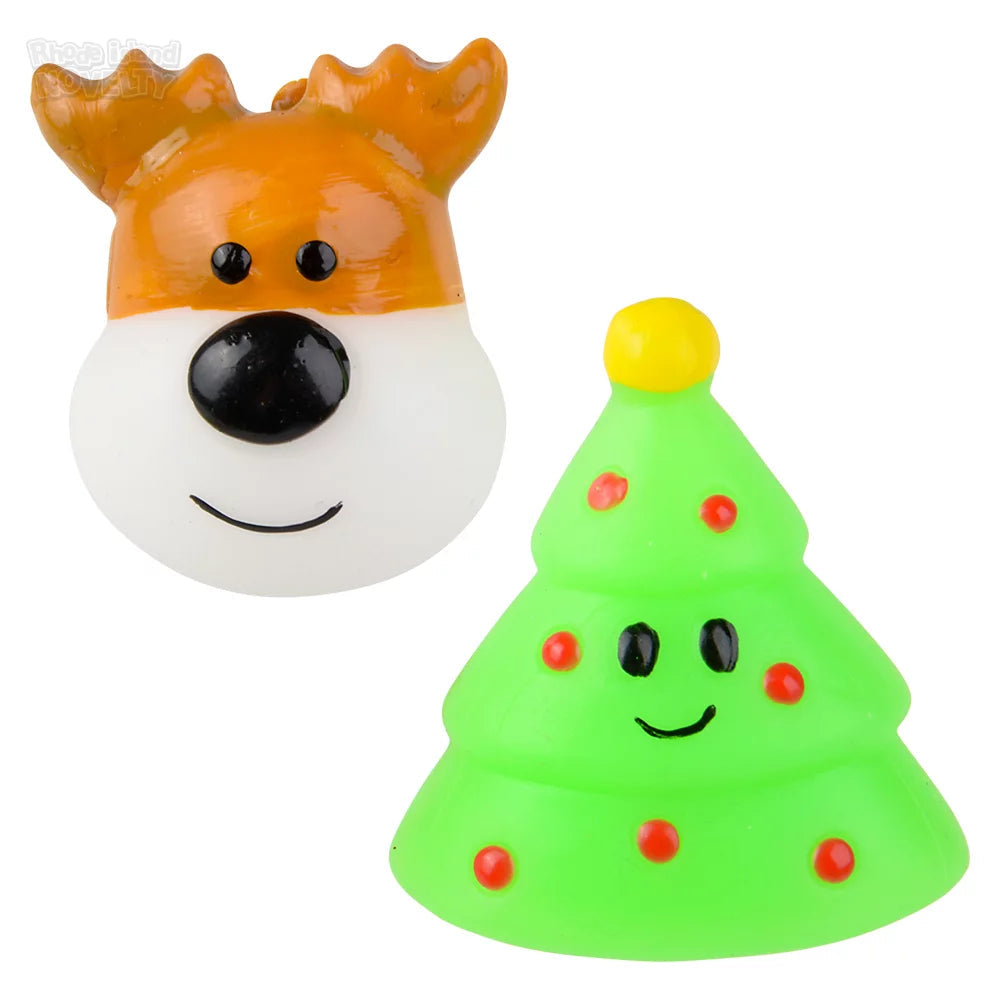 1.5-Inch Assorted Styles of Gummy - Shaped Christmas Collectible Characters