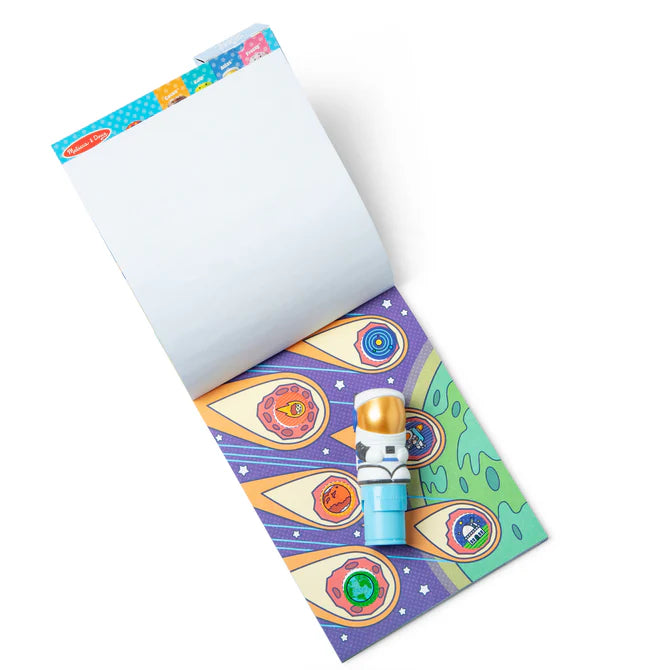 Melissa & Doug Sticker WOW! Astronaut Activity Pad with Refillable Sticker Stamper