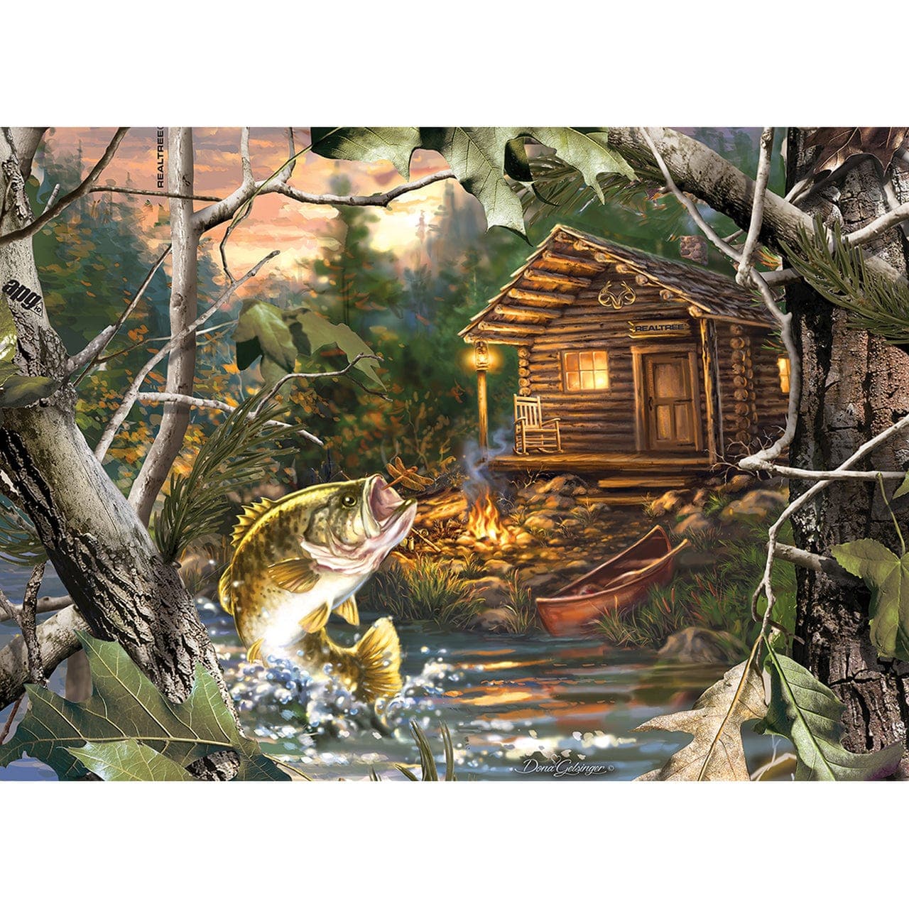 Realtree - 1000 Piece Jigsaw Puzzle Featuring 'The One That Got Away' Scene