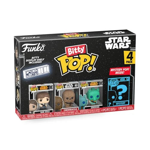 Star Wars Collectible - Han Solo Themed Funko Bitty Pop! Mini-Figure 4-Pack Set for Enthusiasts