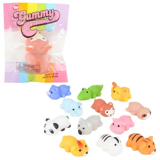 1.5-Inch Assorted Styles Gummy Zoo Animal Candies