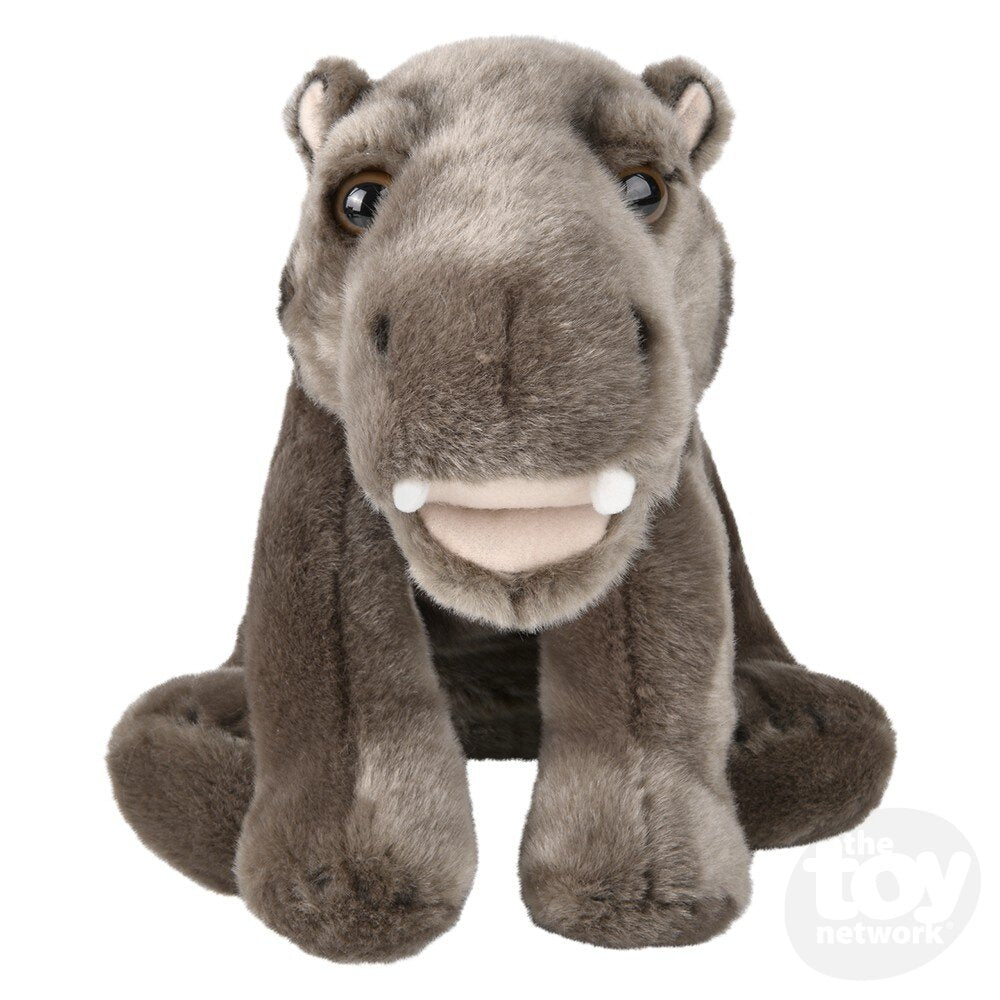 12-Foot High-Quality Heirloom Soft Grey Plush Floppy Hippo