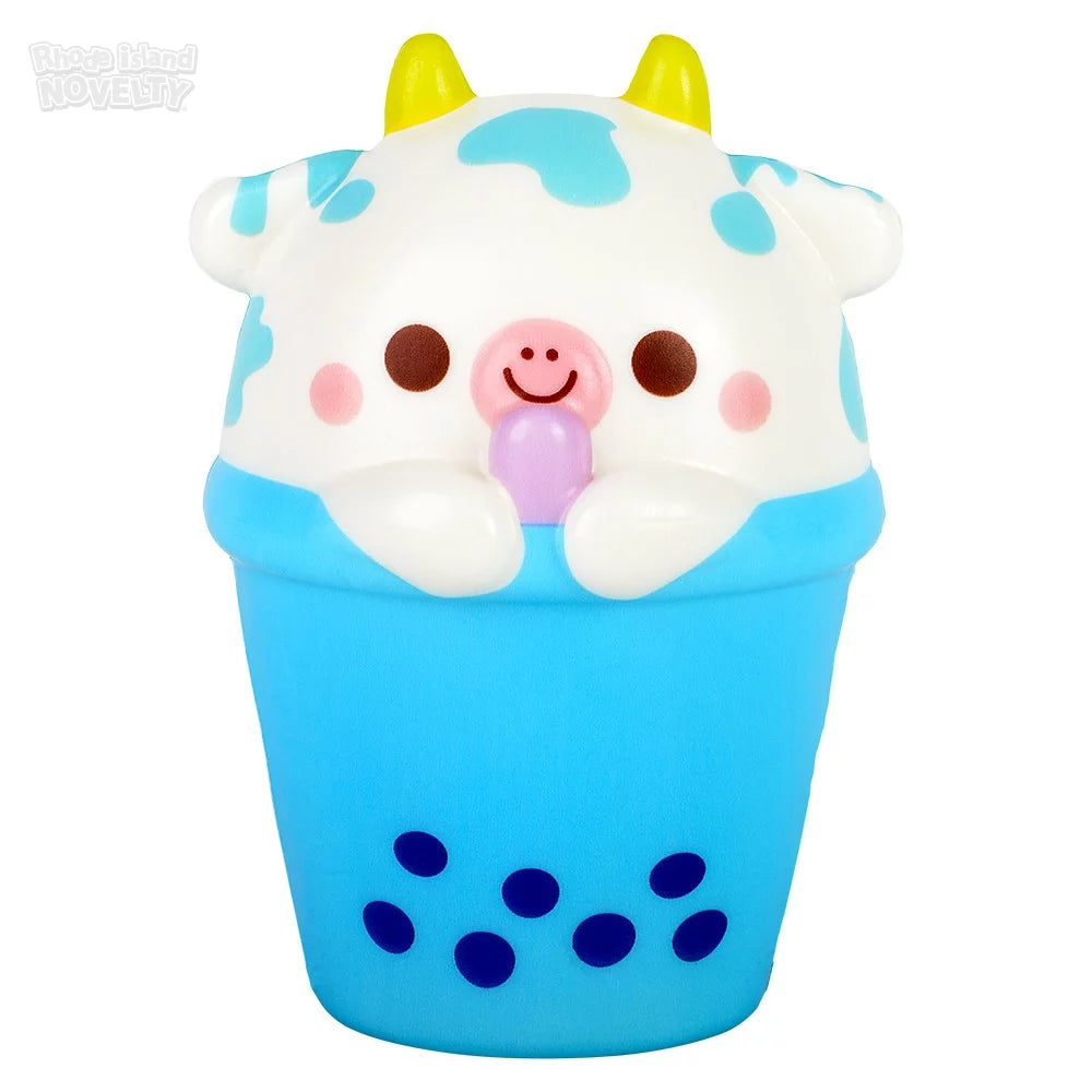 Squishy Bubble Tea-Shaped Animal Fidget Toy Set of 5