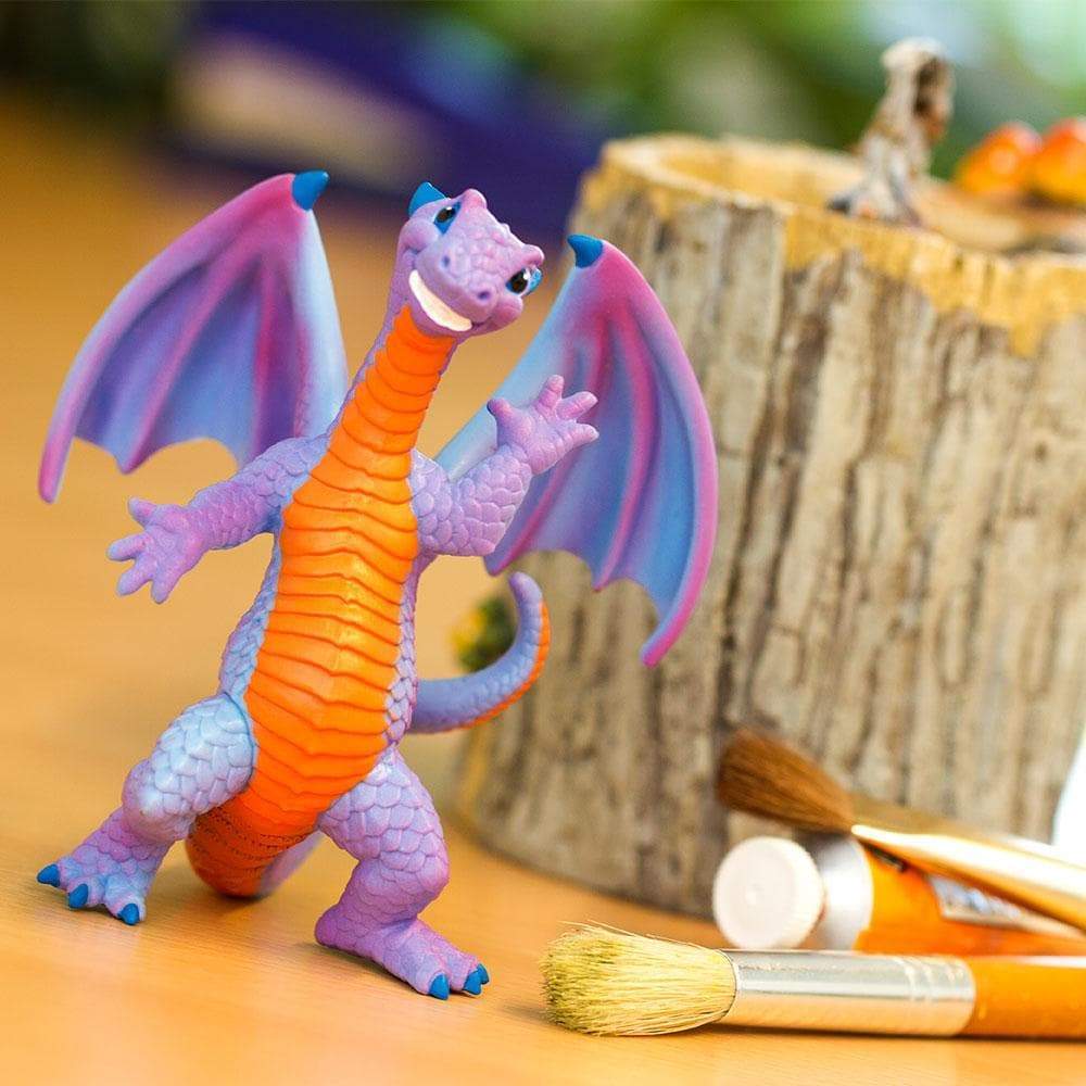 Exquisitely Hand - painted Happy Dragon Toy for Imaginative Fantasy Play