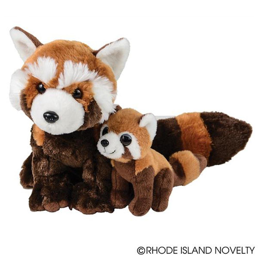 Birth of Life Red Panda Plush Toy Set with 11 - inch Parent and 5.5 - inch Baby