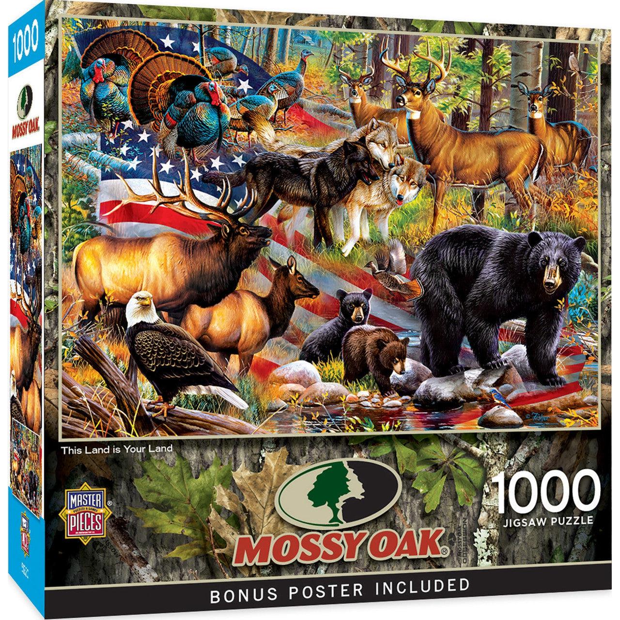Mossy Oak - 'This Land is Your Land' Themed 1000 Piece Jigsaw Puzzle for Family Fun