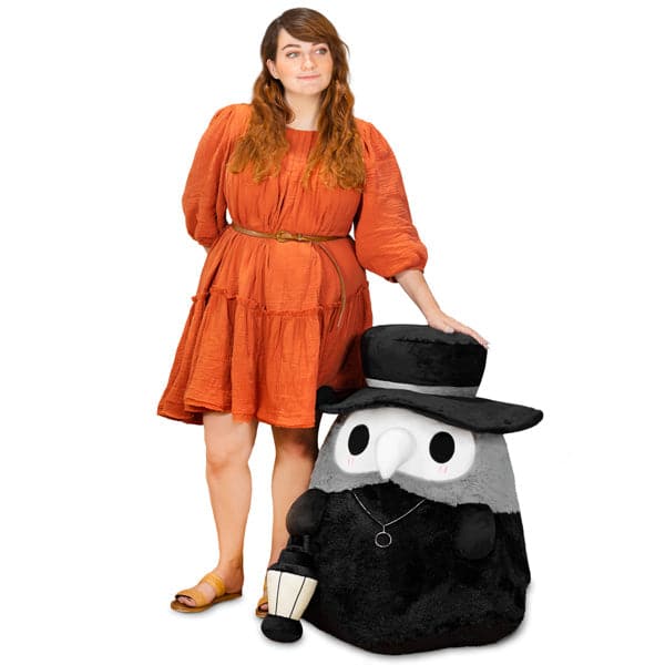 32-Inch Giant Massive Plush Plague Doctor for Spooky Fun