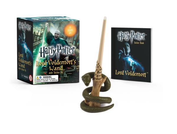 Harry Potter Collectible - Deluxe Light - Up Replica of Voldemort's Wand Along with a Sticker Kit