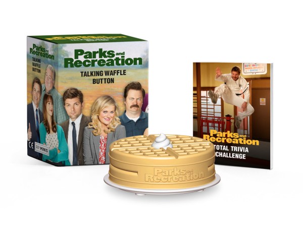 Parks and Recreation: Whipped Cream Talking Waffle-Shaped Button for Fans