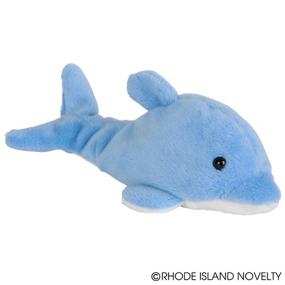 3.5-Inch Super Cute Light Blue Plush Dolphin - Mighty Mights
