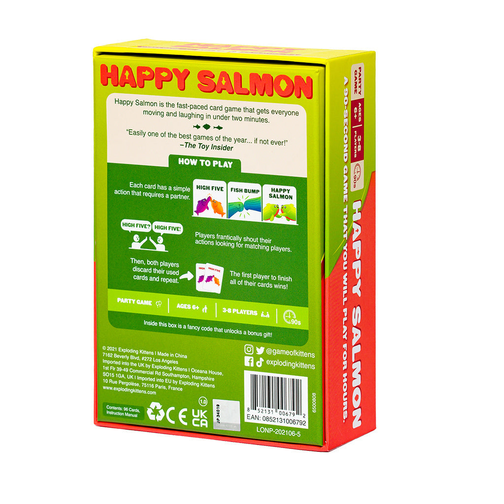 Happy Salmon: An Addictive 90 - Second Party Game for 3 - 8 Players